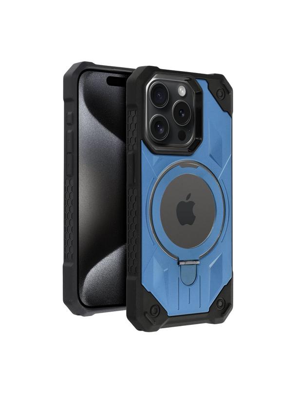 Futerał ARMOR MAG COVER kompatybilny z MagSafe do IPHONE 15 Pro niebieski