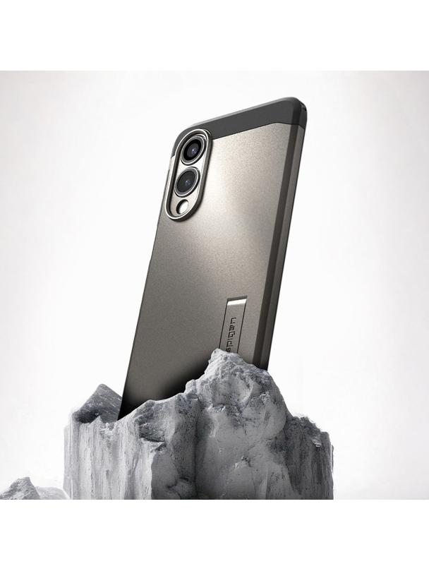 SPIGEN futerał TOUGH ARMOR kompatybilny z MagSafe do SAMSUNG S25 Edge gunmetal