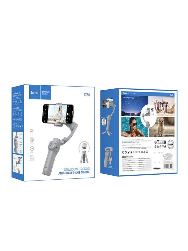 Gimbal z 3-osiową stabilizacją Hoco K24 szary