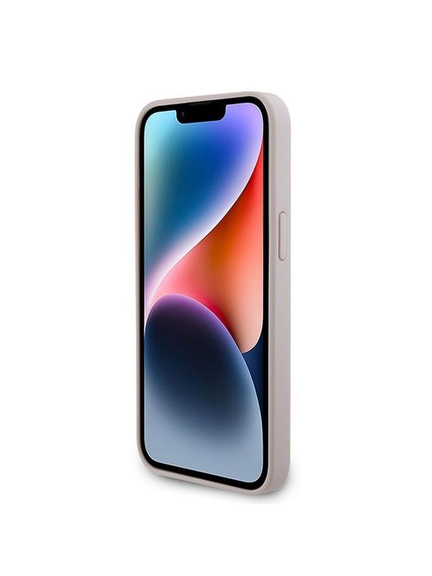 GUESS futerał do IPHONE 15 Pro Max GUHCP15XP4TDPP (PU Leather 4G Triangle Strass) różowy