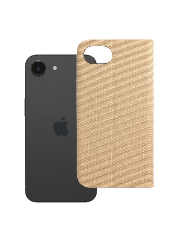 Kabura SENSITIVE Book do IPHONE 16e (SE 4 2025) złoty