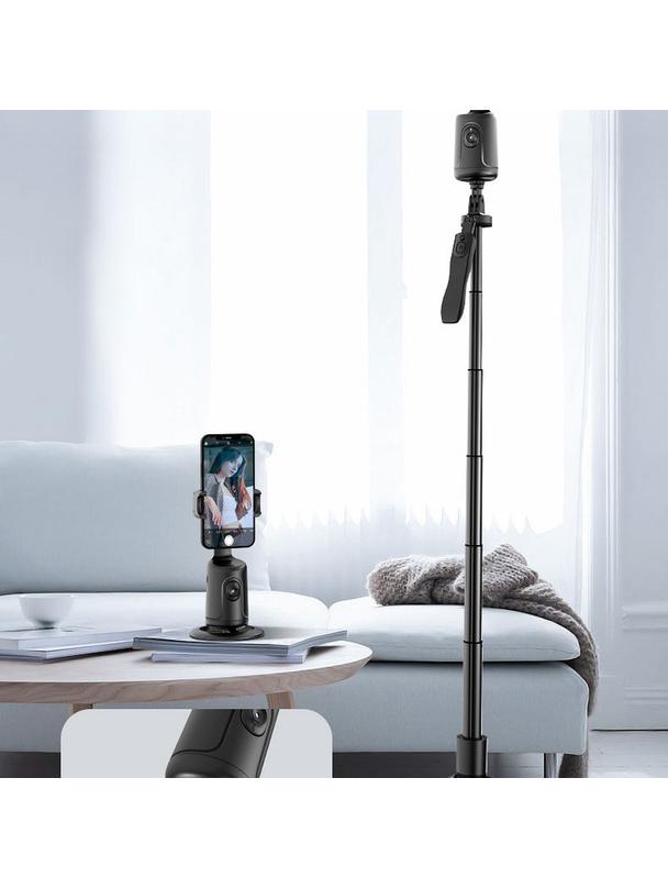 Uchwyt biurkowy z inteligentnym rozpoznawaniem twarzy i gestów P1 czarny