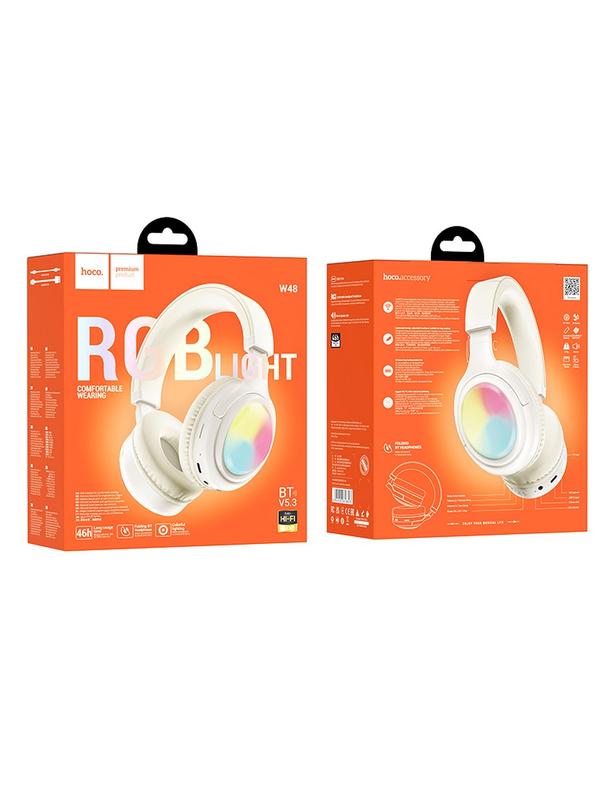 Słuchawki bezprzewodowe nauszne Hoco W48 białe