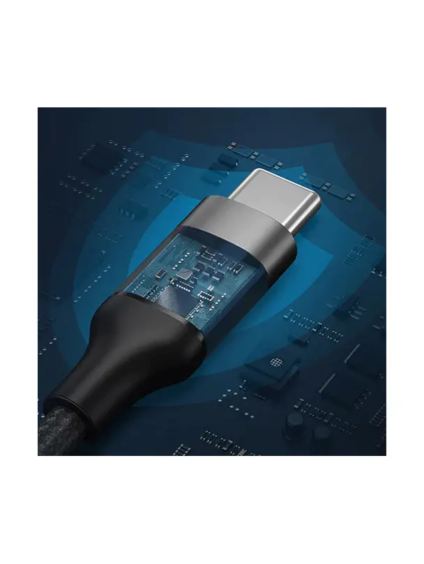 Kabel USB C do USB C VEGER PD 5A 100W 1,5 m CC02 czarny
