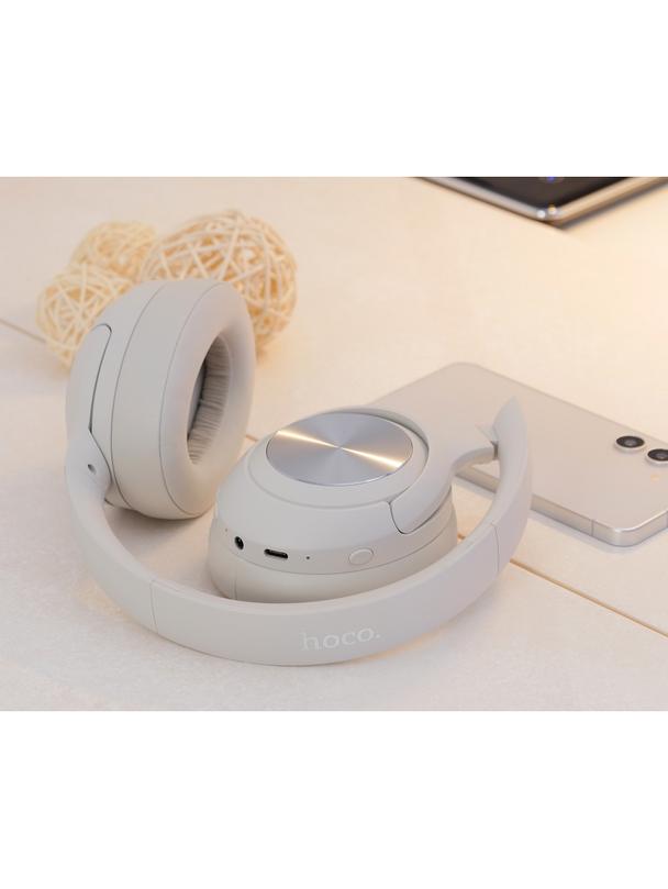 Słuchawki bezprzewodowe nauszne Hoco ANC W54 szare