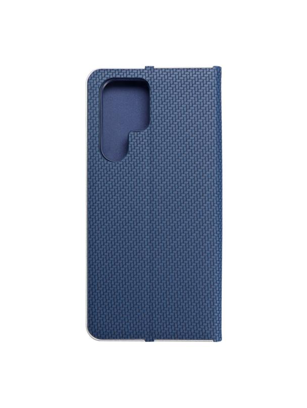 Kabura LUNA Book Carbon do SAMSUNG S22 Ultra niebieski