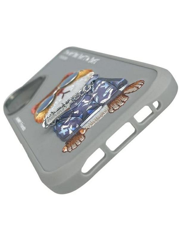 NIMMY futerał GLASSES COOL CAT do IPHONE 16 szary