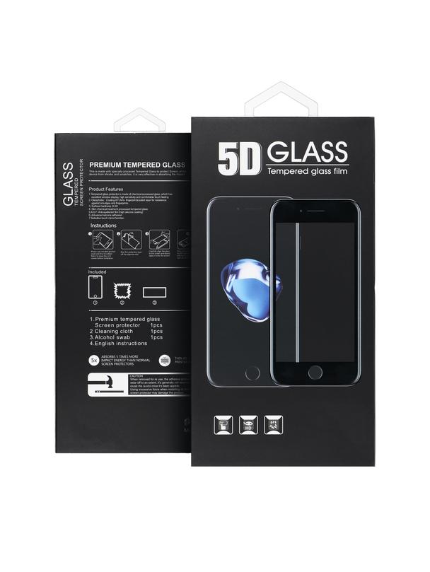 5D Full Glue Tempered Glass - do Motorola G34 / G45 czarny