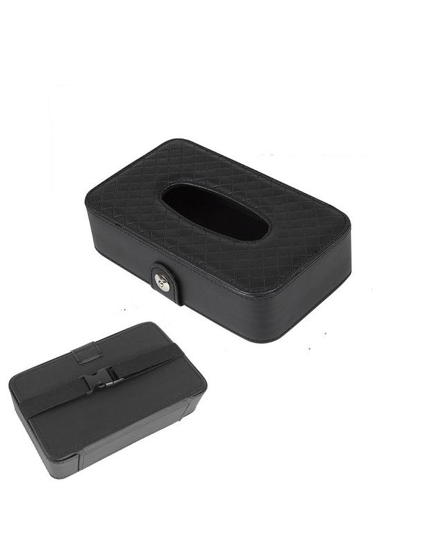 Pojemnik na chusteczki z paskiem czarny