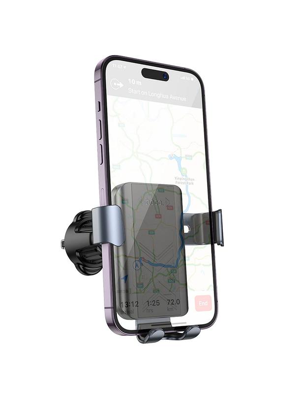 Uchwyt na telefon do samochodu grawitacyjny Hoco do kratki H70 czarny