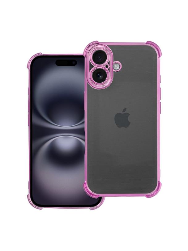 Futerał do iPhone 16 Antishock Electro purpurowy