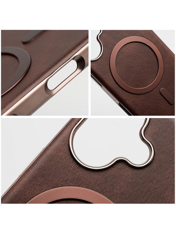 Futerał GENTLEMAN MAG COVER kompatybilny z MagSafe do SAMSUNG A17 brązowy