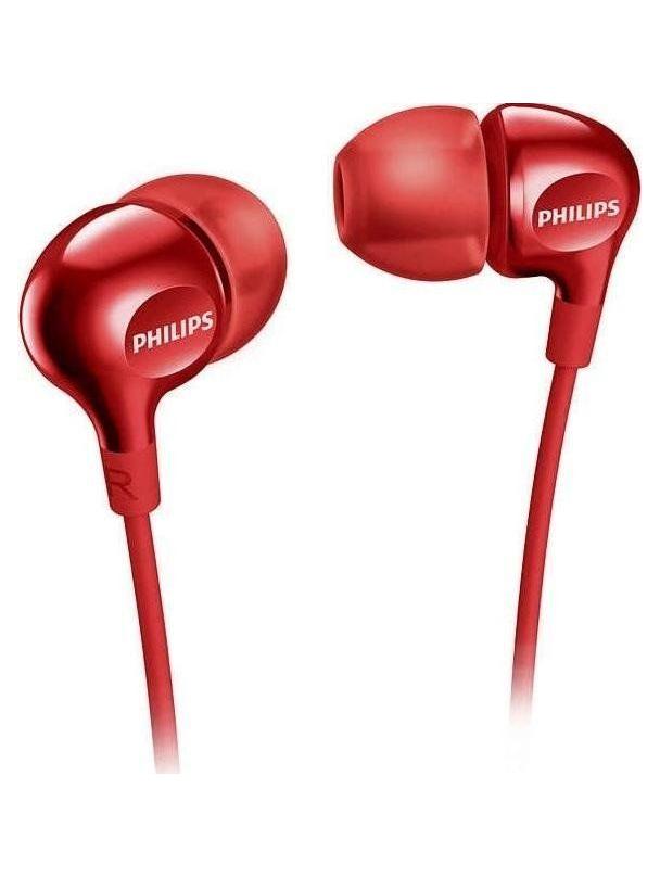 Słuchawki przewodowe jack 3,5 mm PHILIPS SHE3555RD czerwone