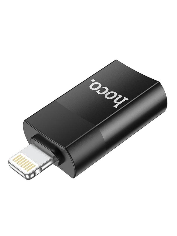 Adapter OTG USB A do Lightning Hoco UA17 czarny