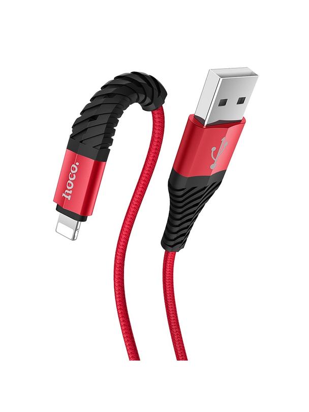 Kabel USB A do Lightning Hoco 2,4A 1 m X38 czerwony