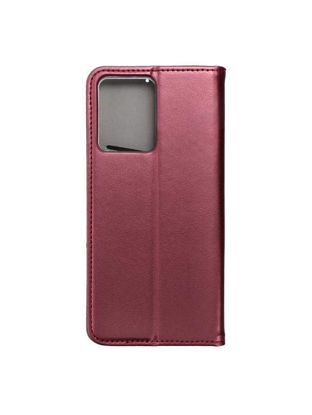 Kabura SMART MAGNETO do XIAOMI Redmi Note 12 4G burgundowy