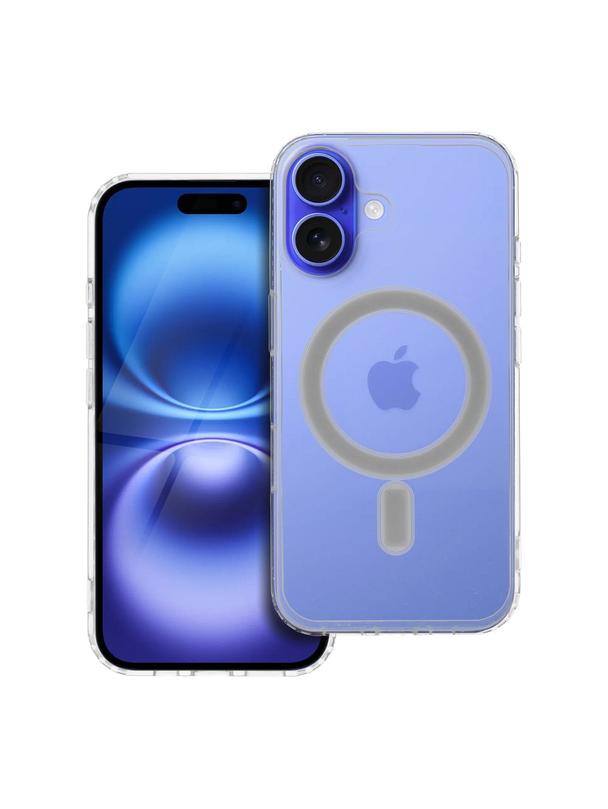 Futerał CLEAR MAG COVER (MID) kompatybilny z MagSafe do IPHONE 16 transparentny