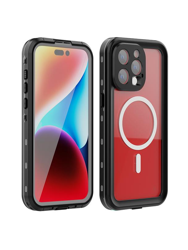 Futerał wodoodporny SHELLBOX DOT kompatybilny z MagSafe do IPHONE 15 Pro Max czarny