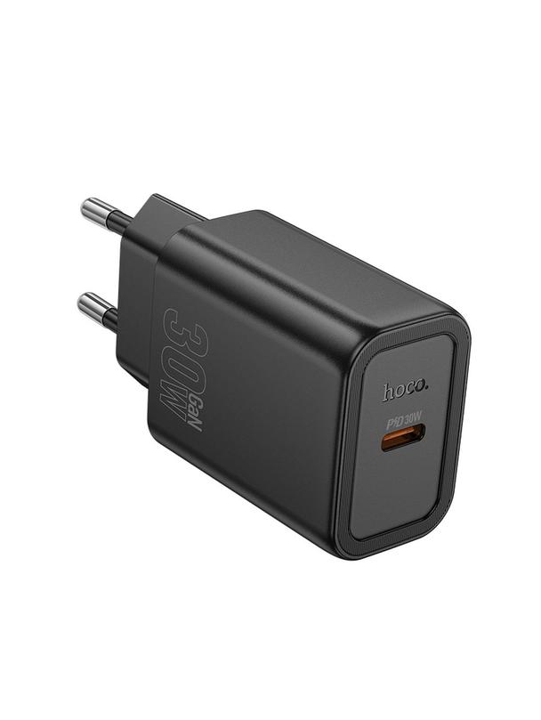 Ładowarka sieciowa do telefonu Hoco USB C QC PD 30W N62 czarna