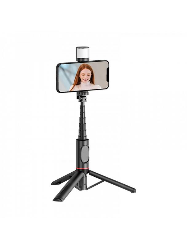 WiWU - Selfie stick Wi-SE003 z funcją tripoda i wbudowaną lampą LED