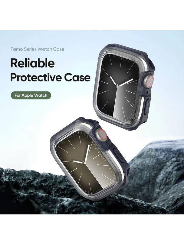 DUX DUCIS futerał TAMO do Apple Watch serii 10 46 mm transparentny z niebieskim