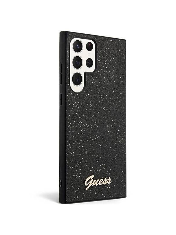 GUESS futerał do SAMSUNG S24 Ultra GUHCS24LHGGSHK (Glitter Script) czarny