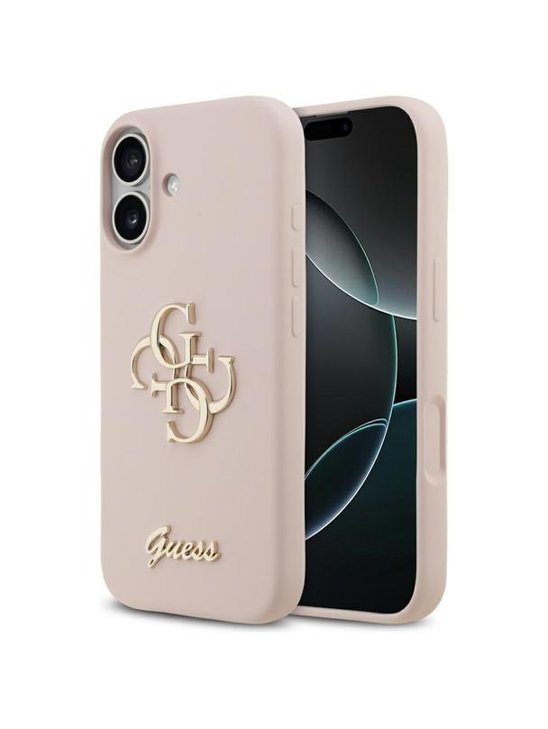 GUESS futerał do IPHONE 17 GUHCP17SSC4GSMP (Silicone W/ Big 4G Script) różowy