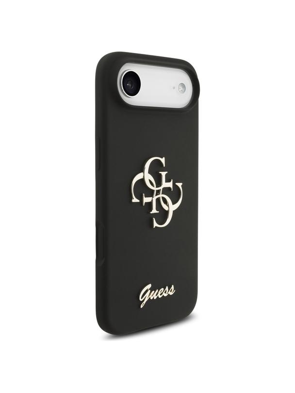 GUESS futerał do IPHONE 17 Air GUHCP17MSC4GSMK (Silicone W/ Big 4G Script) czarny
