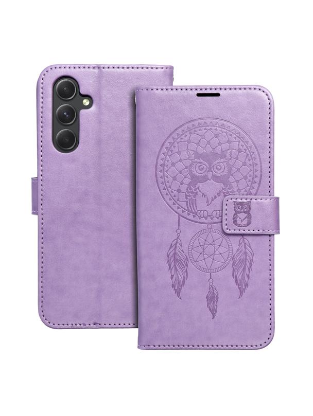 Kabura MEZZO Book do SAMSUNG A54 5G łapacz snów fioletowy