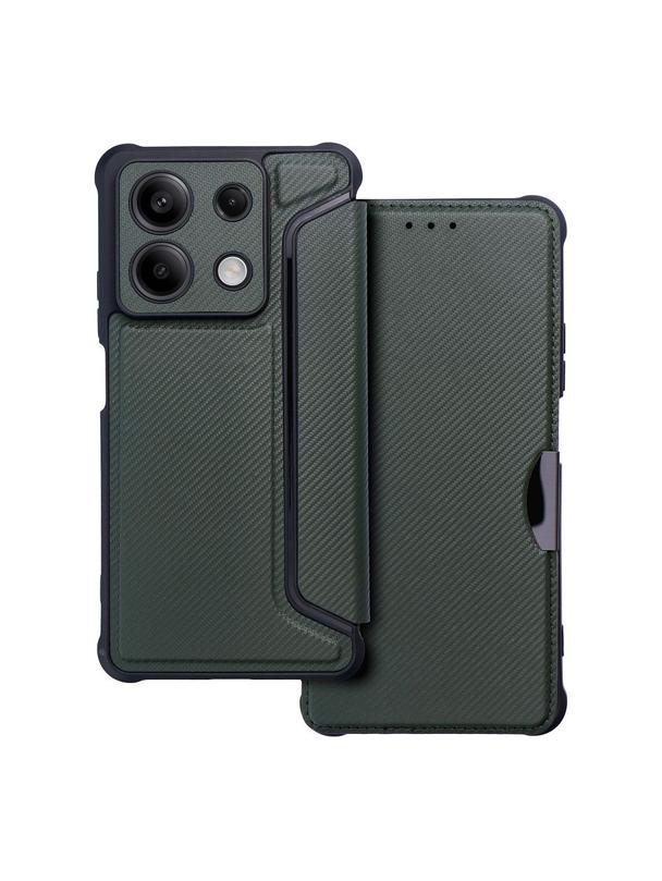 Kabura RAZOR Book do XIAOMI Redmi Note 13 5G ciemnozielony