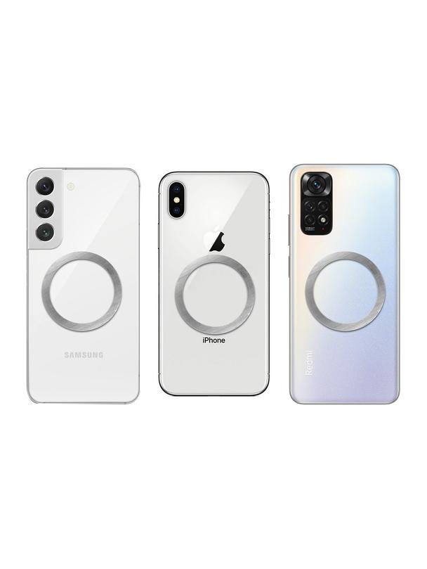 Blaszki uniwersalne / ring / magnesy magnetyczne kompatybilny z MagSafe srebrne