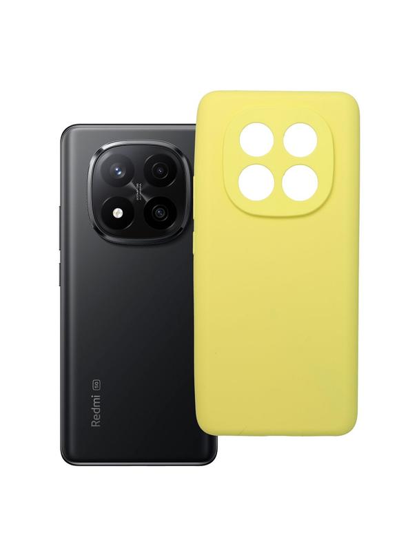 Futerał SILICONE 2mm do XIAOMI REDMI NOTE 14 Pro Plus 5G żółty