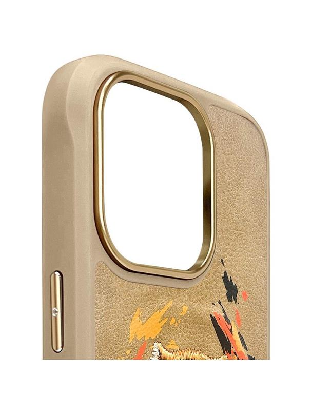 NIMMY futerał TYGRYS kompatybilny z MagSafe do IPHONE 16 Pro Max jasno brązowy