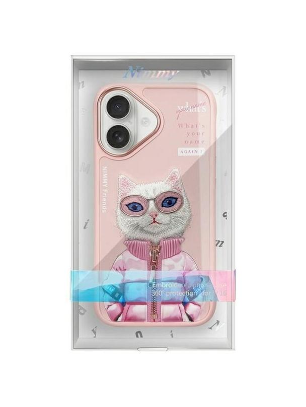 NIMMY futerał COOL&CUTE 2.0 Cat do IPHONE 16 różowy