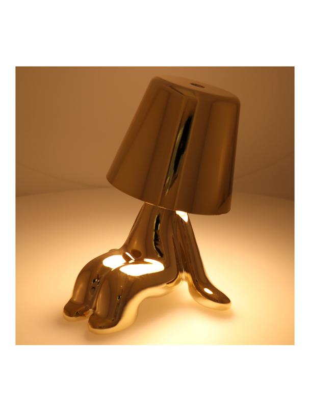 Lampka nocna GOLD MAN Art Deco siedzący (wzór 6) MLTL