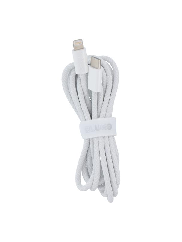 BLUEO kabel Typ C do Lightning QC4.0 60MB/S PD60W 2 m biały