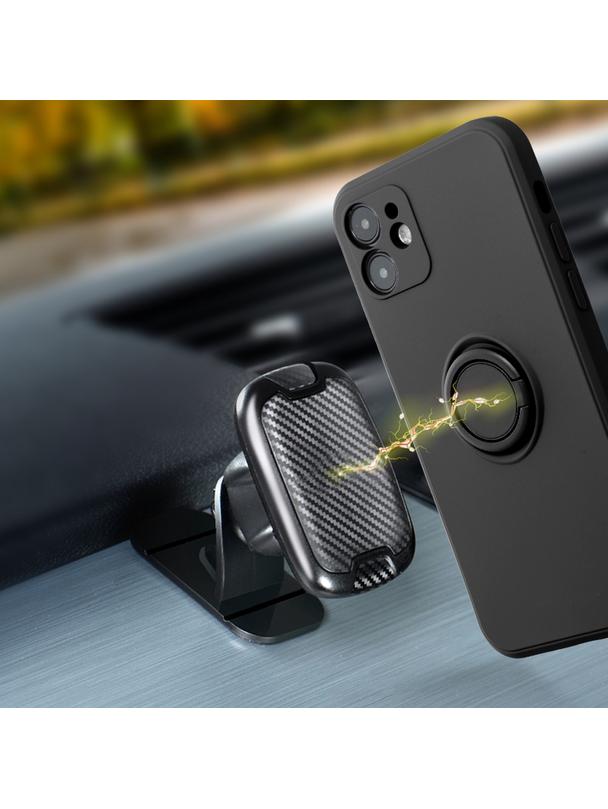 Futerał SILICONE RING do XIAOMI Redmi 13C / POCO C65 czarny