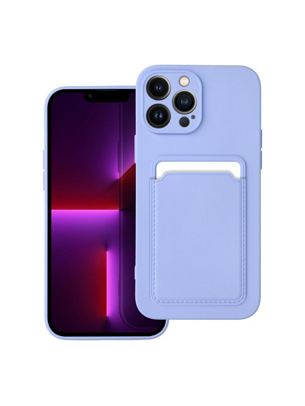 Futerał CARD CASE do IPHONE 13 Pro Max fioletowy