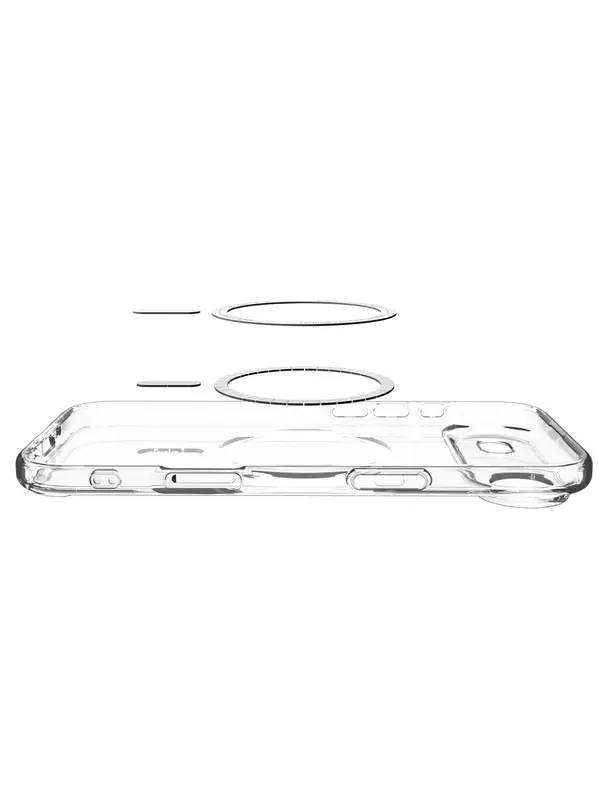 SPIGEN futerał ULTRA HYBRID MAG kompatybilny z MagSafe do IPHONE 17 Air clear graphite