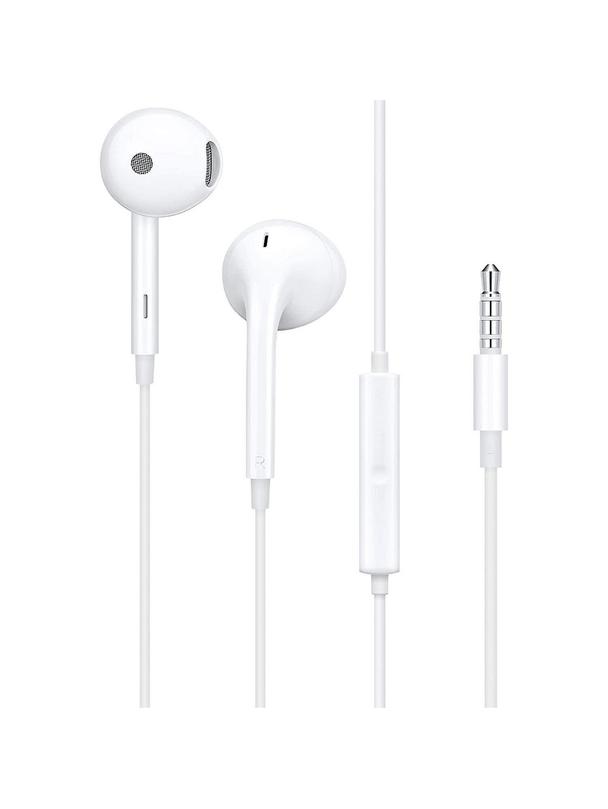 OPPO oryginalne słuchawki przewodowe Jack 3,5 mm z mikrofonem MH156 białe bulk
