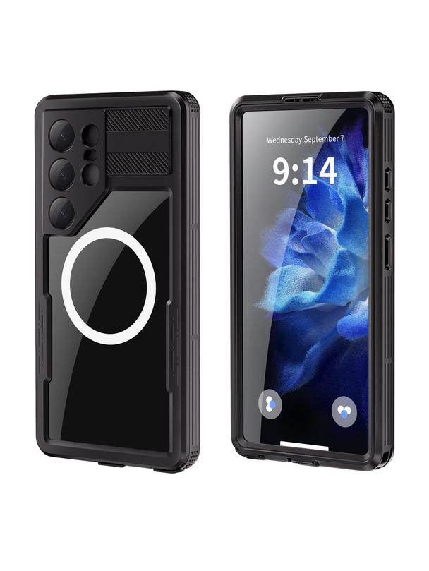 Futerał wodoodporny SHELLBOX MARS z metalowym ringiem do SAMSUNG S25 Ultra czarny