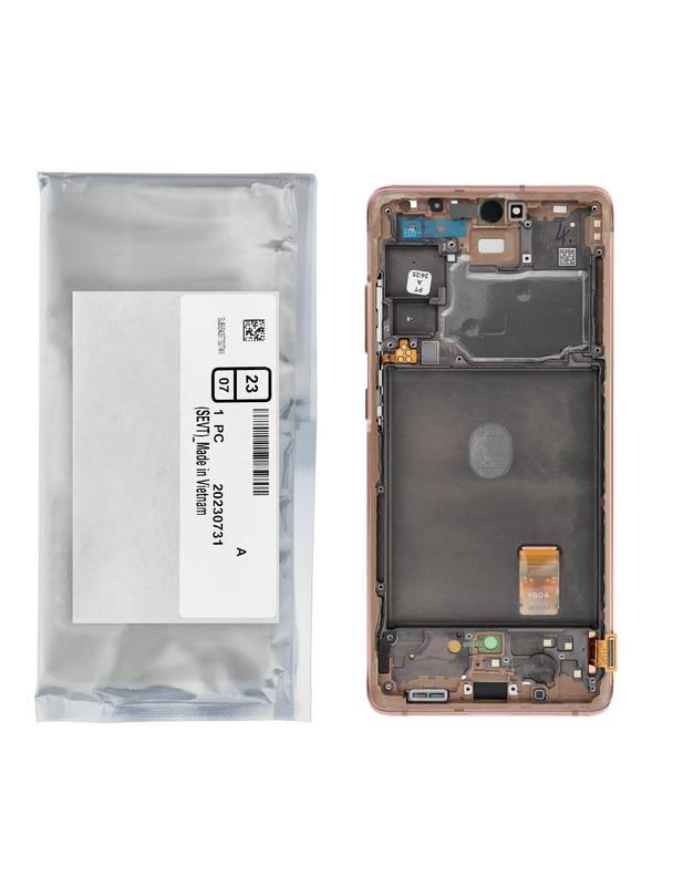 ServicePack Wyświetlacz LCD SAMSUNG S20 FE 4G/5G G780F/G781F GH82-24219F Orange