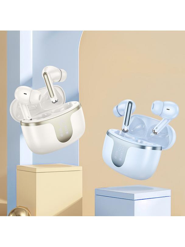 Słuchawki bezprzewodowe douszne Hoco TWS EQ10 mleczna biel