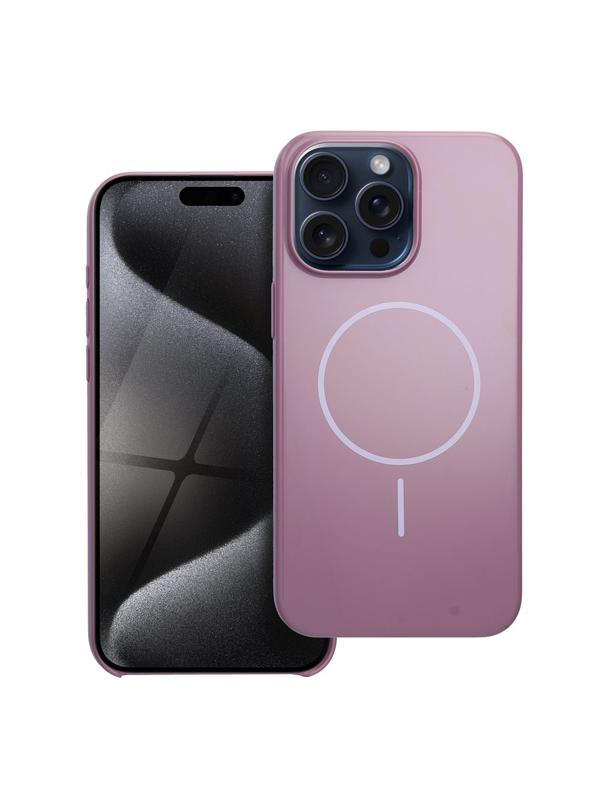 Glossy Mag Cover kompatybilny z MagSafe pasuje do IPHONE 15 PRO MAX fioletowy