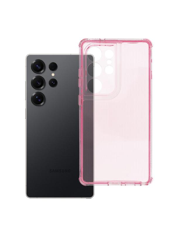Futerał do Samsung S25 ULTRA Matrix Clear pudrowy róż