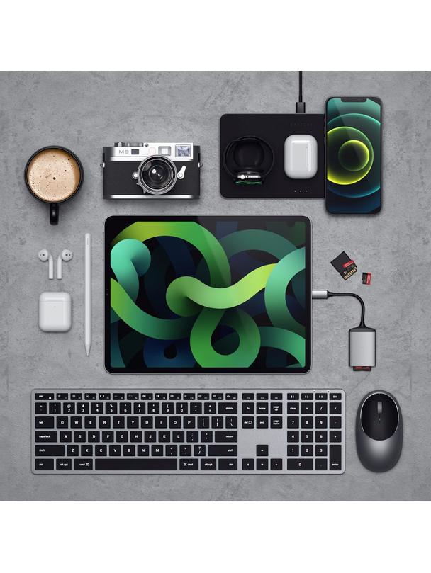 Klawiatura bezprzewodowa QWERTY Satechi Slim X3 ST-BTSX3M szara