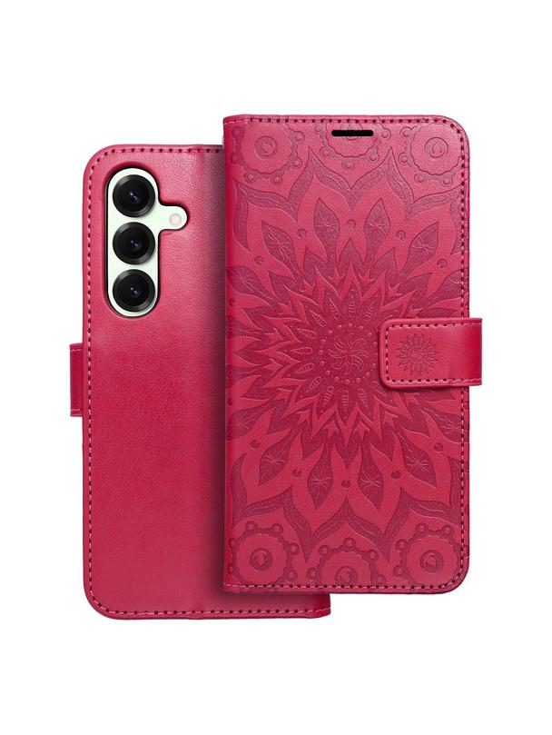 Kabura MEZZO Book do SAMSUNG S25 mandala magenta