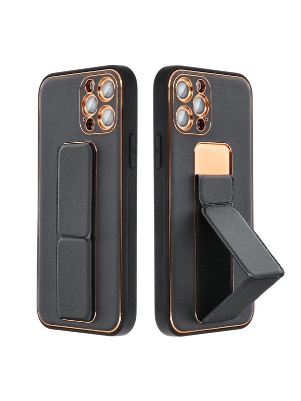 Futerał LEATHER CASE KICKSTAND do XIAOMI Redmi 13C / POCO C65 czarny