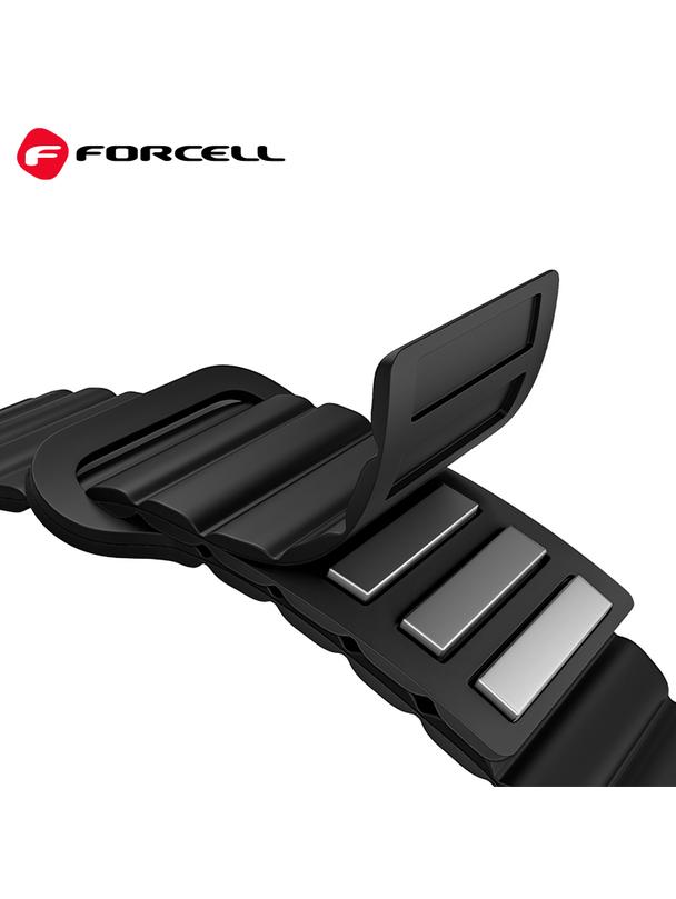 Pasek do Mi Band 8 Xiaomi Forcell F-Design FX8 sprzączka silikon czarny
