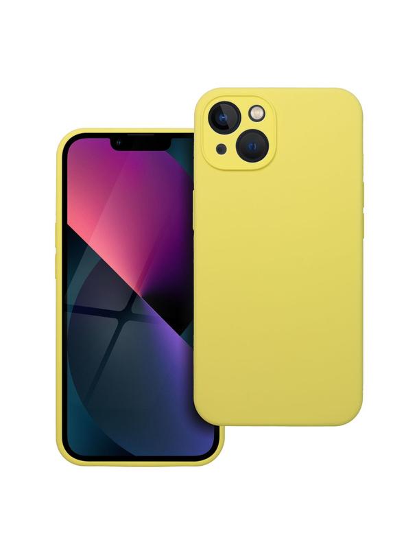 Futerał SILICONE 2mm do IPHONE 13 żółty